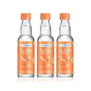 SodaStream bubly Drops, Peach, 1.36 Fl Oz (Pack of 3) (BBD 12/15/2025)