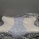 Cervical Pillow for Neck and Shoulder Pain Relief - Ergonomic Neck Pillow for Sleeping, Contour Memory Foam Pillows Side Sleeper Pillow for Neck Support, Bed Pillow for Side Back Stomach Sleepers (White & Blue)