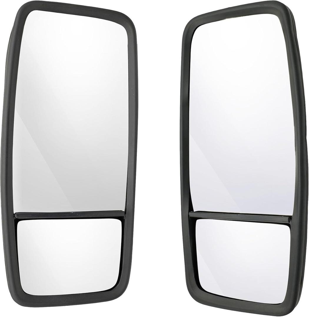 Left & Right Passenger Side Door Mirror for 2007-2023 ISUZU NPR, NPR-HD, NQR, NRR & 2008-2023 Chevy GMC W3500, W4500, W5500 Truck- Outside View Mirror Replaces # 8980493140, 8980493150 Black