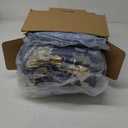 Queen Comforter Set -7 Pieces Floral Navy Blue Comforter Set for All Seasons, Bed in a Bag Queen with Botanical Flowers Comforter, Sheets, Pillowcases & Shams