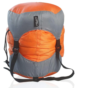 Frelaxy Compression Sack, Ultralight Sleeping Bag Stuff Sack 11L/ 18L/ 30L/45L/52L, Compression Stuff Sack - Space Saving Gear for Camping, Hiking, Backpacking Orange XXL