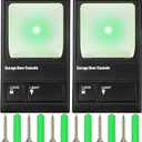 Saillong Garage 2 Pcs Door Opener Button, Multi Function Control Replacement Wall Panel Keypad Compatible with 41A5273-1 78LM Garage Door Opener(Black)