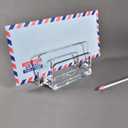 Acrylic Letter Sorter Little File Folder Sorter (2 Pack) for Paper, Letter, Envelope, Office File Organizer, Office Supplies, Desk Accessories - Clear