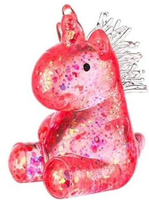 Meooeck 3 Pcs Unicorn Stress Relief Toys Stress Balls for Adult Mini Animal Squeeze Cute Fidget Toys Fun for Birthday Party Office Christmas Stocking Stuffer Gift ADHD Autism Anxiety (Pink)
