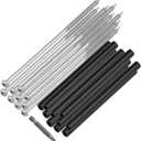 Xadnitu 10 Pieces 7" Gutter Screws with Ferrules and Driving Tool for Eave Gutters Fastening, Fixing, Replacing or Gutter Guards Sagging Solution