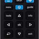UltraPro Universal Remote Control for Samsung, Vizio, LG, Sony, Sharp, Roku, Apple TV, RCA, Panasonic, Smart TVs, Streaming Players, Blu-ray, DVD, 4-Device, Preset for Samsung, Black, 44235