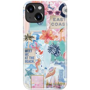 LUMARKE for iPhone 13 Mini Case,Trendy Flower Cover,Wireless Charging