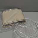 Drum Lampshades Set of 2, Medium Fabric Lamp shades for Table Lamps, Floor Lamps, Beige Linen Lamp shades 11.6" Top x 12.6" Bottom x 9.8" High Spider Fitter, Replacement Lampshades, Assembly Required