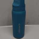 LifeStraw Go Series  Insulated Stainless Steel Water Filter Bottle for Travel and Everyday Use Removes Bacteria, Parasites and Microplastics, Improves Taste, 24oz Laguna Teal