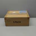 5 Pack Stackable Closet Storage Basket - Stackable Storage Bins, Multifunctional & Foldable Closet Organizer Waterproof, Wardrobe Cupboard Space-Saving Hat Storage Drawer Organizer, White