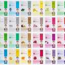 DERMAL Korea Collagen Essence Full Face Facial Mask Sheet 24 Full Color SET