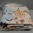 DCX Beige Floral Rug 5x7, Washable Beige Rug for Living Room, Kid & Pet Friendly with Rubber Back Non Slip, Soft Low Pile Carpet, Stain Resistant Rug for Bedroom, Nursery, Dining Room