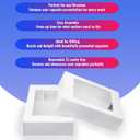 2 x Pre-folded 12 count Cupcake Boxes, 6-Set Cupcake Container with Window Transport Holders Holding 72 pastry Box for Birthday, Holiday, Party Bakery Supplies 12.8" x 9.8" x 3.54" (White-6 Pack)