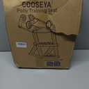 COOSEYA Frog Toilet Seat, Potty Training Seat for Toddler, Upgrade Potty Training 2 in 1 Toddler Toilet Seat for Boys Girls,Waterproof Soft Mat Non-Slip Step Stool (Green)