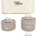 Insulated Lunch Container Box Round Sealed Bag for Jar Circular Boxed with Circle for Purse Lunch Boxes (4Pcs)