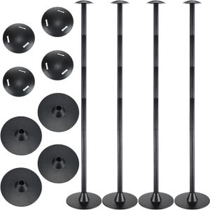 Funtery 4 Pcs Boat Cover Support Pole Adjustable Boat Cover Support System ABS Plastic Pole Jon Accessories for Fishing Bass Pontoon Trailer