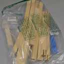 12 Pcs Needlepoint Stretcher Bars for Needlework with 40 Tacks, Tacks Remover, Storage Box - 6 Sizes Wood Mortise & Tenon Frame for DIY Oil Painting, Embroidery & Needlework