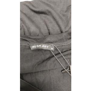 HUSKARY Women's Summer Maxi Dress Casual Loose Pockets Long Dress Short Sleeve Split Maxi Dresses (Medium, Black)