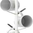 Mug Holder Tree with Marble Base, 8 Hooks White Coffee Cups Holder Stand, New Upgrad Stable Removable Mug Rack for Kitchen Cafe