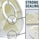 Divided Serving Tray with Lid Rotating Veggie Tray Charcuterie Tray for Dinner Party, Portable Snack Spinner for Picnic, Travel, Leakproof Serving Platter (10.5")