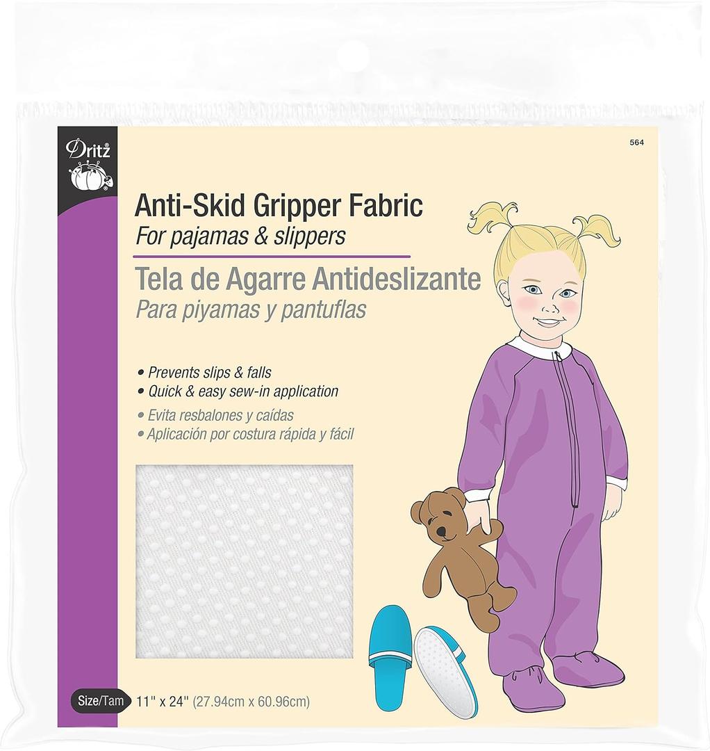Dritz Anti-Skid Gripper Fabric 11"X24", White