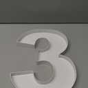 14" Cardboard Number Charcuterie Tray Birthday Anniversares Parties Celebration Supplies Fillable Paper Mache Chocolate Candy Cupcakes (White, 3)