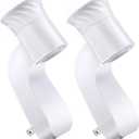 2 Pack Wall Fragrance Plug in Compatible with Bath and Body Works WallFlower Fragrances, ETL Certified, Rotatable, Precise Scent Control Fragrance Diffuser Plug for Home, Office (White)