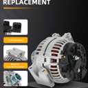 OCPTY Alternator 150 Amp Alternator for Mercedes-Benz C230 C280 C300 C350 E350 CLK350 SLK280 SLK300 SLK350 2005-2011 Replaces OE 11215 A00343