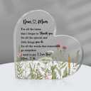 2 x Gerrii Mothers Day Gifts for Mom, Mom Plaque Birthday Gifts from Daughter Son - Acrylic Heart Keepsake Sign Best Mother Ever I Love You Plaque Desk Decor for 2026 Mother's Day Women Birthday Present