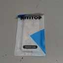 NITITOP Compatible with iPhone 16 Pro Case Cute Clear Flower Floral Artistic Design for Women Girls Stylish Slim Soft TPU Shockproof Protective Girly Phone Cover - White