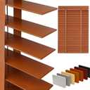 2" Slats Wood Blinds for Indoor Windows: Solid Wooden Blackout Blind&Shades, 31.5"W x 48"H