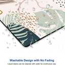 Mouse Pad, Square Mouse Pad, Cute Mouse Mat Waterproof Non-Slip Rubber Base Mouse Pads for Office Laptop, Abstract Leaves (05 Tropical Leaves)