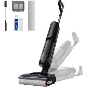 DREAME H12 Pro FlexReach Wet Dry Vacuum Cleaner, 0 Tangle Cordless Vacuum Mop All-in-One for Hard Floors, 180 Lie-Flat Floor Cleaner Machine with 194F Hot Self-Cleaning, 50Mins Runtime
