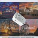 TESSAN European Travel Plug Adapter USB C 3 Pack, PD 20W US to Europe Plug Adapter with 4 AC Outlets 3 USB Ports, Type C Power Adaptor for USA to EU Euro Spain France Iceland Italy Germany Greece