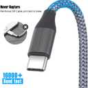 FEEL2NICE 3 Pack 10ft USB Type C to USB A 2.0 Fast Charger Compatible with Galaxy S10/S9/S8 Plus/Note 9/8, LG V30/V20/G5, USB C Devices