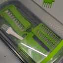 Vegetable Chopper,12-in-1 Multifunctional Food Chopper,Professional Onion Chopper with 7 Blades,Vegetable Cutter with Container for Salad,Potato,Carrot,and Garlic; Essential Kitchen Tool(Grey) (Gray)