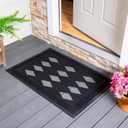 Evergreen Rubber Estate Sassafras Door Mat Tray | Fits 18 x 30 Doormat Inserts | 38 x 26 Tray | Non-Slip Backing Front Door Entryway | Indoor and Outdoor Entrance