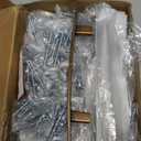 homdiy 30 Pack Solid Heavy Duty Zinc Alloy Cabinet Handles, Antique Brass Cabinet Pulls, 3-3/4 Inch Hole Center Arch Drawer Pulls Retro Hardware for Kitchen Bathroom Cupboard