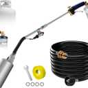 Propane Torch Weed Burner Kit,High Output,Heavy Duty Blow Torch Flamethrower with 10FT Hose for Weeding,Roof Asphalt,lce Snow,Road Marking,Charcoal