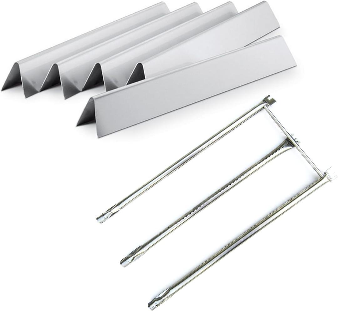 Direct Store Parts Kit DG230 for Weber Genesis Silver B/C, Spirit 300/700, Weber 900, Genesis Platinum C B Genesis Gold B C, for Weber Flavorizer Bars 7537 7536 & Burner Tube 7508 3611