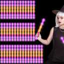 Retisee 54 Pcs 16 Inch Halloween Glow Sticks Bulk LED Foam Sticks Orange and Purple Light up Party Favors Glow in the Dark with 3 Flashing Modes for Birthdays Weddings Raves Concerts