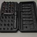 ORIA 42 in 1 Magnetic Screwdriver Set, Multi Bit Ratchet Screwdriver Set With T Handle, Portable DIY Repair Tool Kit for Electronic Repair, Furniture, Bicycle, Computer (Grey)