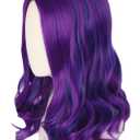 Topcosplay Purple Mixed Blue Wigs for Kids Girls Wig Halloween Costume Cosplay