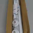 Tension Curtain Rod 30 To 63 Inch White Tension Rods Adjustable Spring Loaded Curtain Rods 7/8" Curtains Rods No Drilling Tension Rods For Windows Bedroom Closet Doorway Door