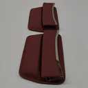 Car Seat Gap Filler - Premium Leather Car Organizer with Extra Storage - Organize and Secure Your Car Essentials - Fits Most Cars, SUV, Truck - 2 Pack - Red