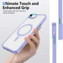 PinLiSheng Magnetic for iPhone Case [Mil-Grade Drop Protection] [Compatible with Magsafe] Shockproof Slim Transparent Protective Phone Case, (A-Blue, iPhone SE3/SE2/8/7)