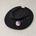 Stetson Men's Wool Gambler Hat, Black, Medium