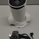 Mini Portable Projector 4K WiFi 6 BT 5.2 Upgraded Portable Projector Full HD Supported for Phone /PC /TV /HDMI /PS5 /Laptop Auto Keystone Home Theater 180 Rotation [Built-in App] White