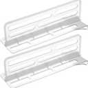 BESTOYARD 2Pcs Refrigerator Divider for Glass Shelves Organization Adjustable Freezer Cupboard Cabinet Drawer Fridge Shelf, Multifunctional Partition, Easy to Clean Grid Separator