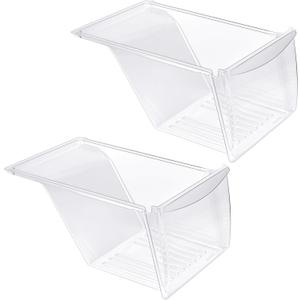 [2 PACK] 240337103 Refrigerator Crisper Drawer Replacement Compatible with Frigidaire Kenmore Refrigerator Drawer Replacement, Frigidaire Drawer Replacement for AP2115741, 240337100, 240337102